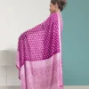 Georgette Rani Pink Festive Zari Saree